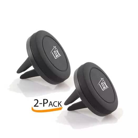 2-Pack: LAX Universal Magnetic Air Vent Mount for Smartphones and GPS Devices DailySale