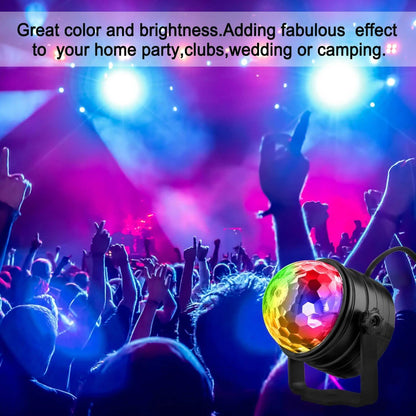 2-Pack: LED Disco Light Sound Activated Party Lights with Remote Control Dj Lighting DailySale