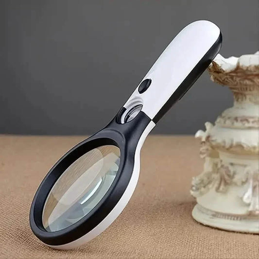 2-Pack: LED Light 45x Magnifying Glass Lens Mini Pocket Handheld Microscope DailySale