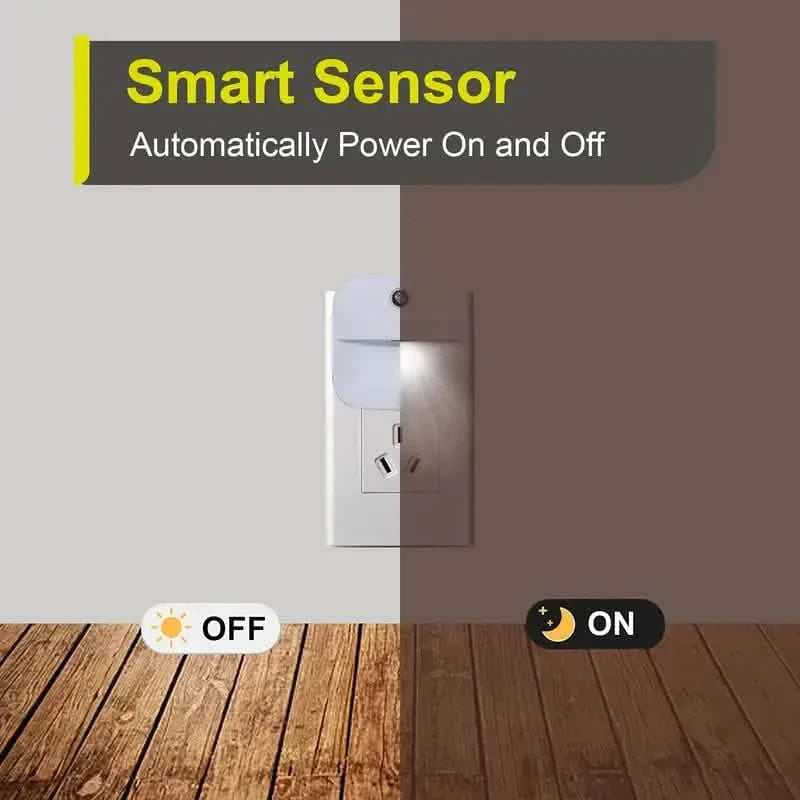 2-Pack: LED Night Light, Night Lights Plug Into Wall With Dusk-to-Dawn Sensors DailySale