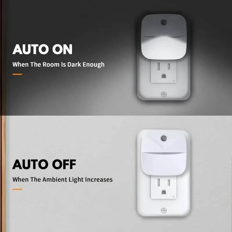 2-Pack: LED Night Light, Night Lights Plug Into Wall With Dusk-to-Dawn Sensors DailySale