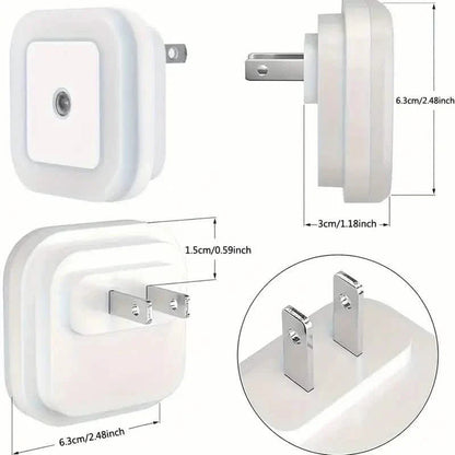 2-Pack: LED Night Light, Plug-in Wall Sconce with Auto Dusk to Dawn Sensor DailySale