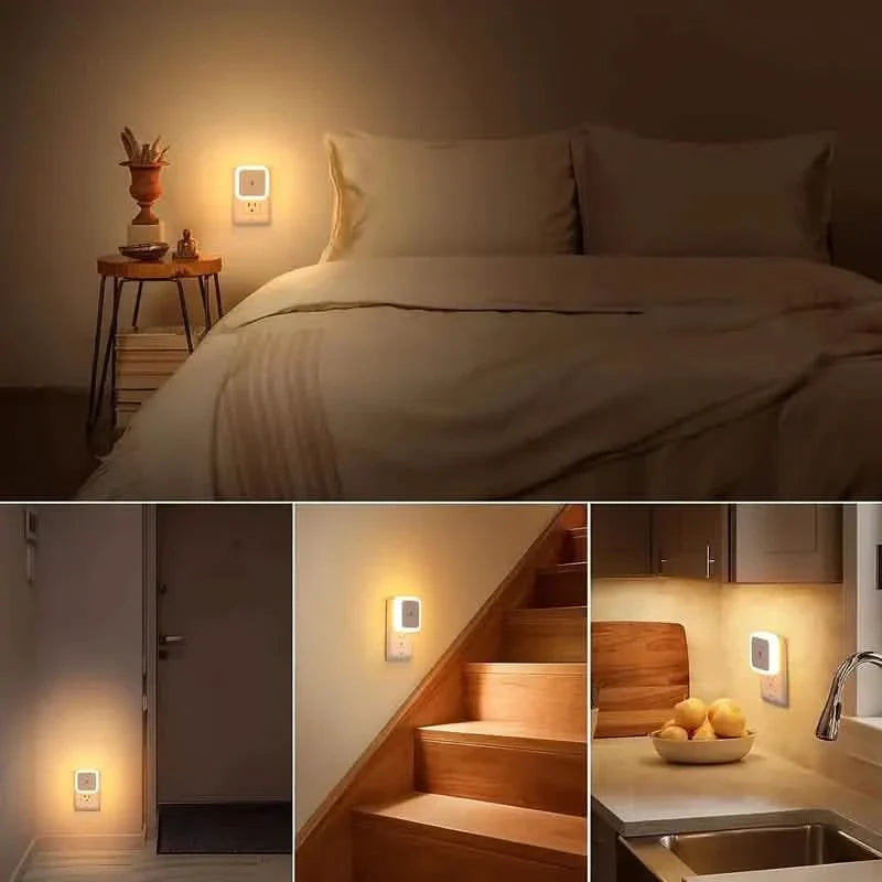 2-Pack: LED Night Light, Plug-in Wall Sconce with Auto Dusk to Dawn Sensor DailySale
