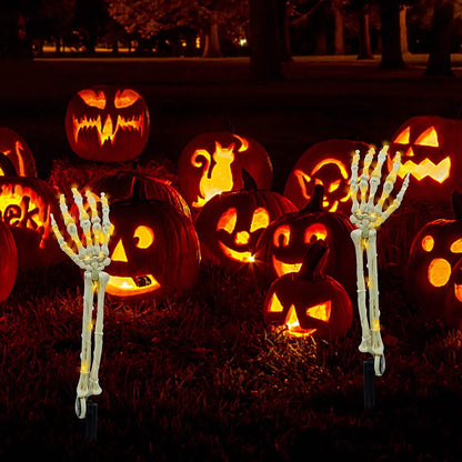 2-Pack: Light Up Skull Arm Stakes DailySale