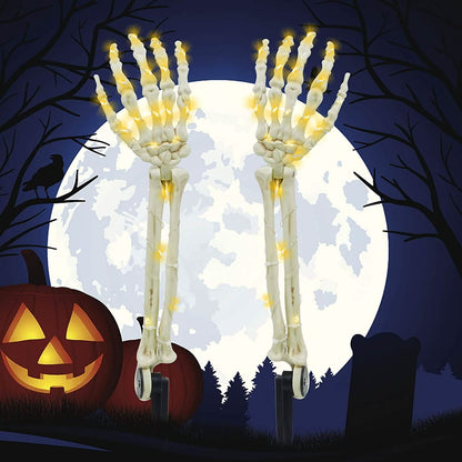 2-Pack: Light Up Skull Arm Stakes DailySale