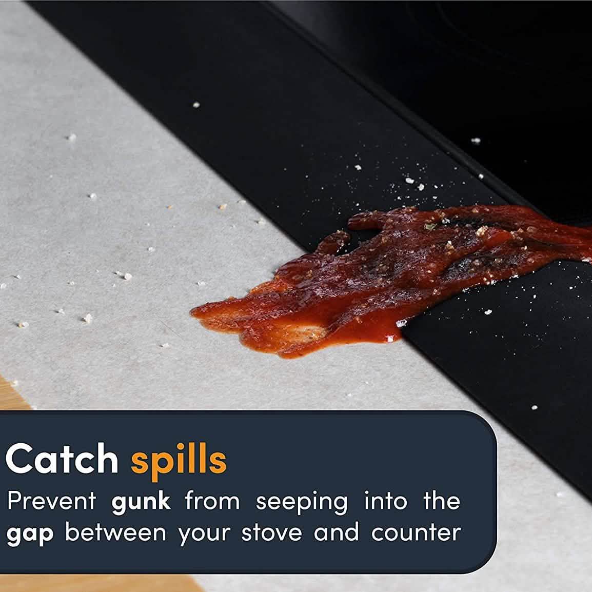 2-Pack: Linda's Silicone Stove Gap Covers DailySale