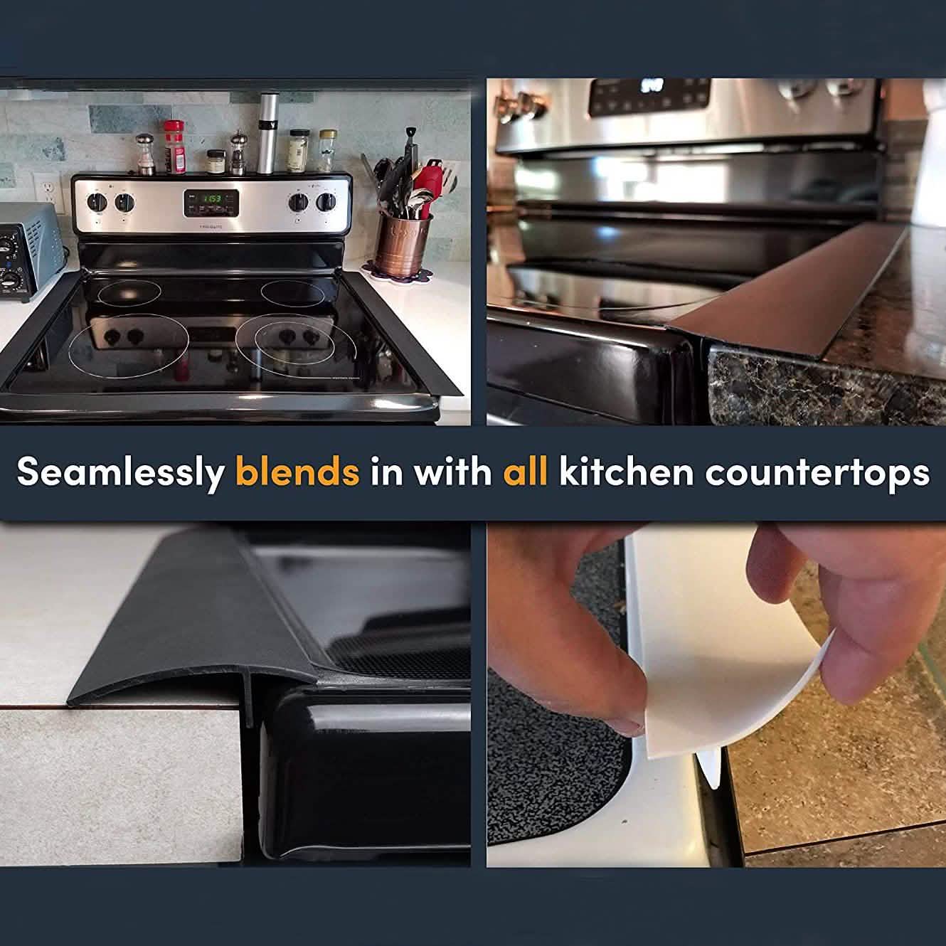 2-Pack: Linda's Silicone Stove Gap Covers DailySale