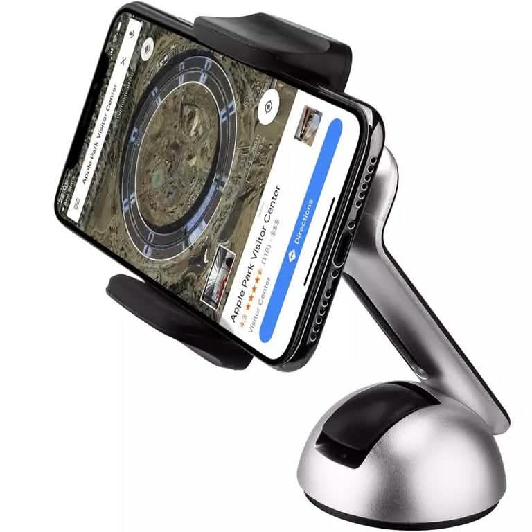 2-Pack: Long Clamp Car Mount Phone Holder for Dashboard and Windshield DailySale