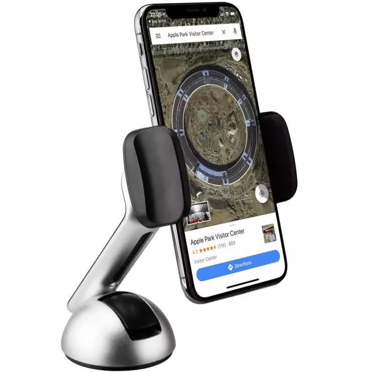 2-Pack: Long Clamp Car Mount Phone Holder for Dashboard and Windshield DailySale