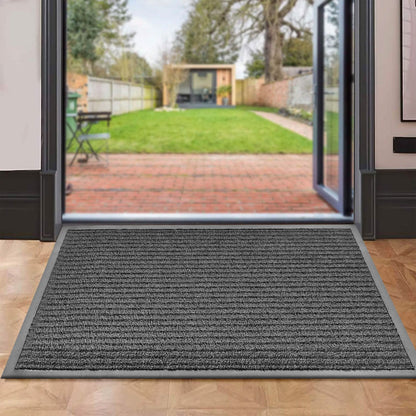 2-Pack: Lux Decor Collection 30'' X 17'' Non-Slip Room Entrance Floor Mats Pair Indoor Outdoor Doormat DailySale