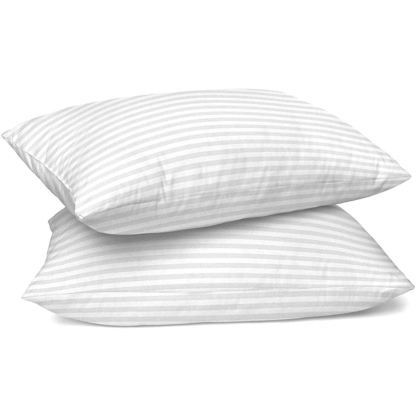 2-Pack: Lux Decor Collection Cotton Stripe Pillow Plush Bed Pillows Set DailySale