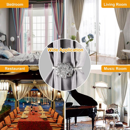 2-Pack: Magnetic Curtain Tiebacks DailySale