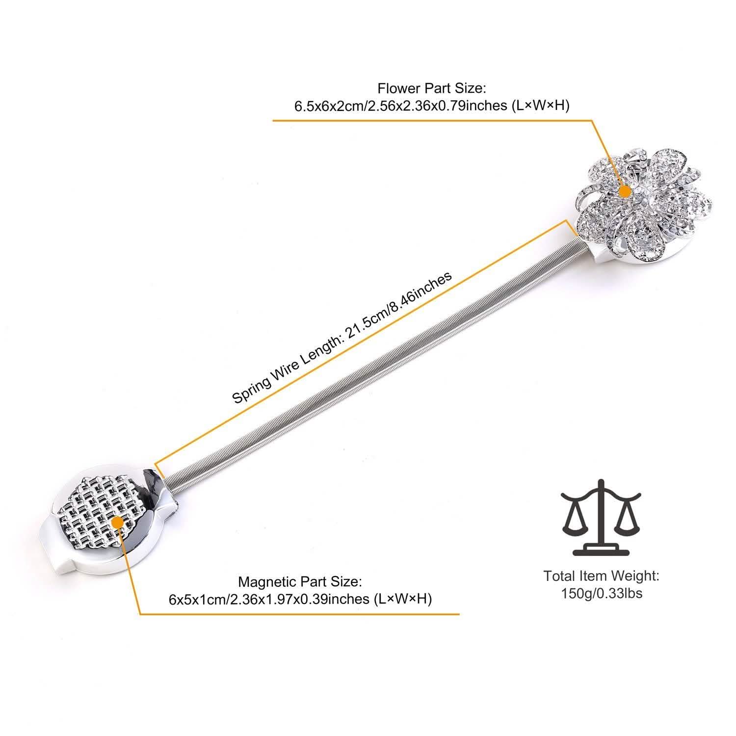 2-Pack: Magnetic Curtain Tiebacks DailySale