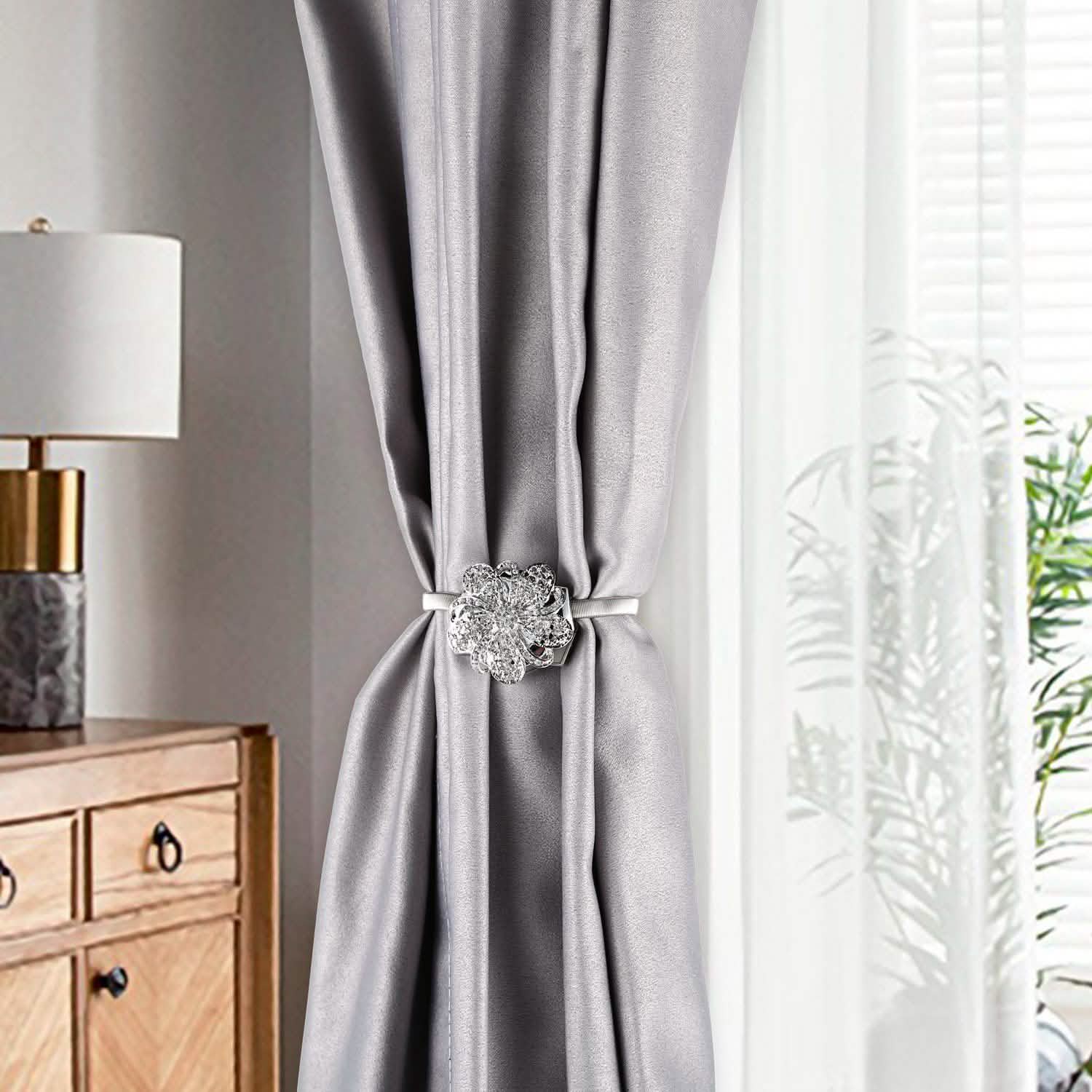 2-Pack: Magnetic Curtain Tiebacks DailySale