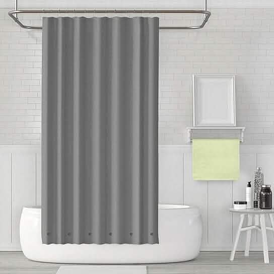 2-Pack: Magnetic Mildew Resistant Solid Vinyl Shower Curtain Liners DailySale