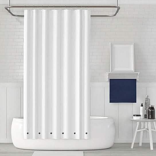2-Pack: Magnetic Mildew Resistant Solid Vinyl Shower Curtain Liners DailySale