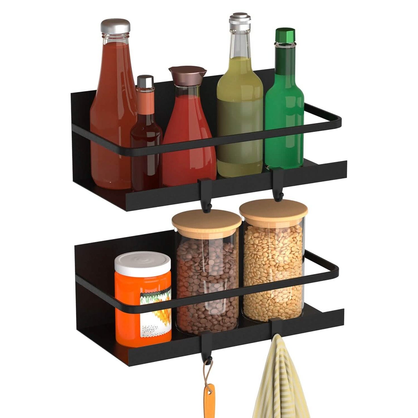 2-Pack: Magnetic Spice Holder Rack Organizer DailySale