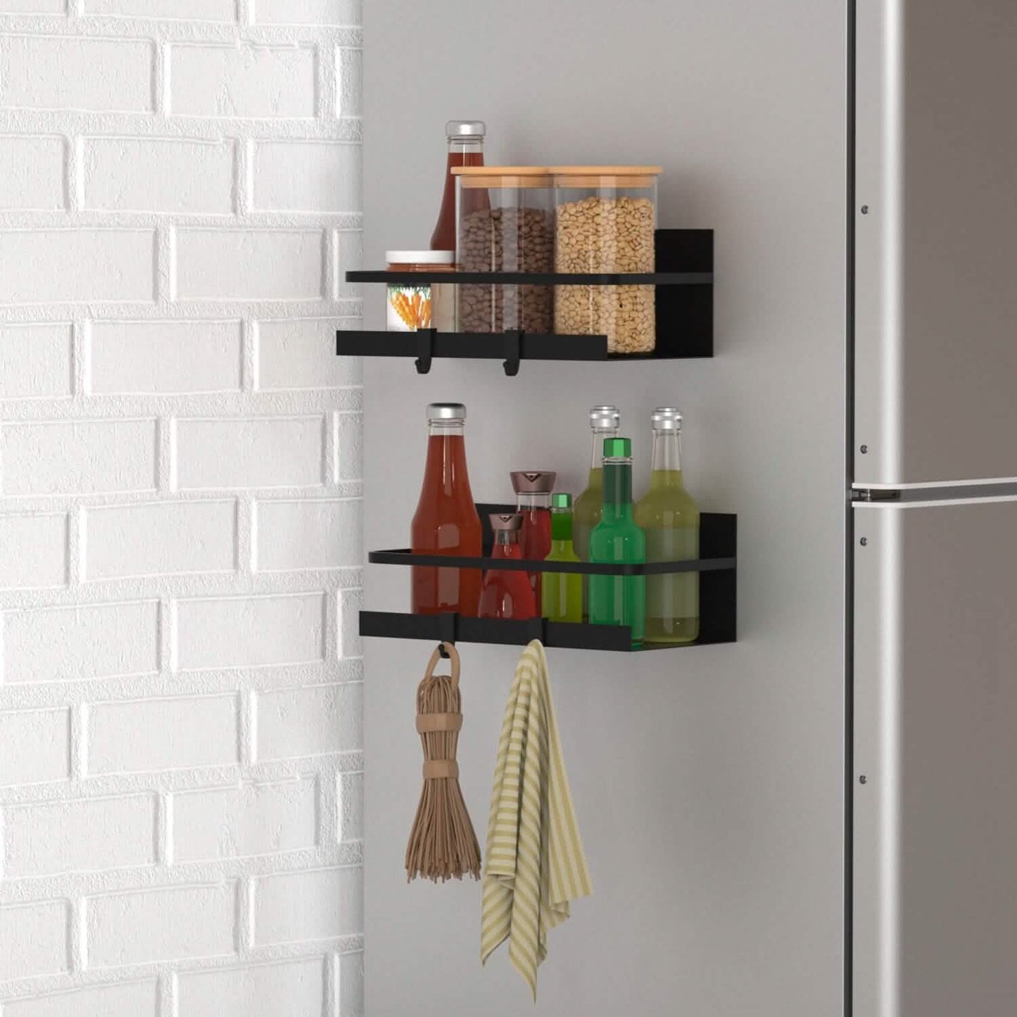 2-Pack: Magnetic Spice Holder Rack Organizer DailySale