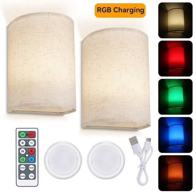 2-Pack: Magnetic Wireless Wall Sconce Lighting DailySale