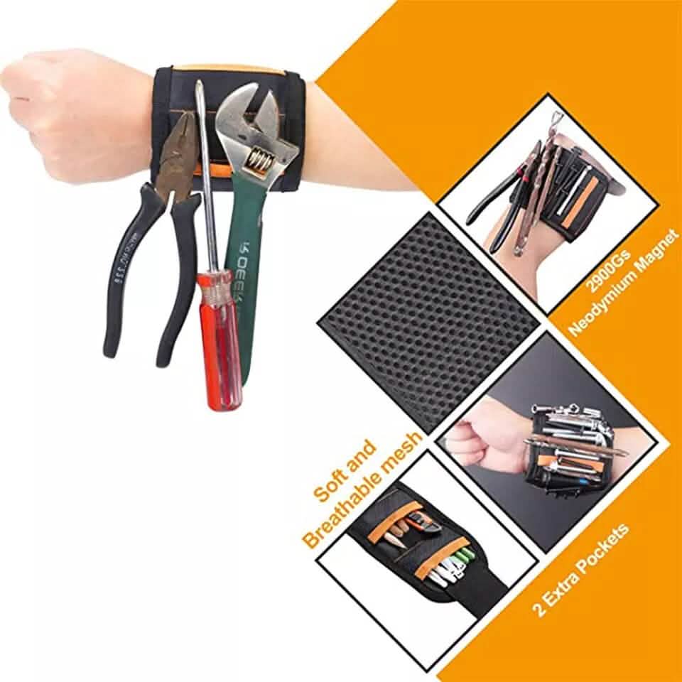 2-Pack: Magnetic Wristband with 15 Strong Magnets DailySale