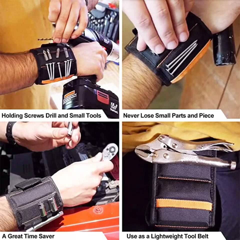 2-Pack: Magnetic Wristband with 15 Strong Magnets DailySale