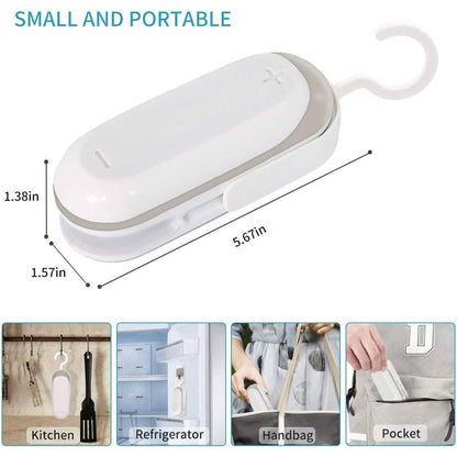 2-Pack: Mempedont Mini Bag Sealer - Heat Sealer for Plastic Bags DailySale