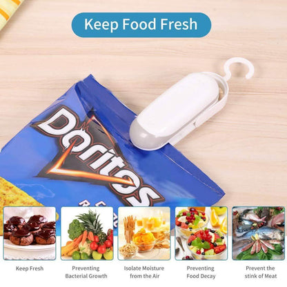 2-Pack: Mempedont Mini Bag Sealer - Heat Sealer for Plastic Bags DailySale