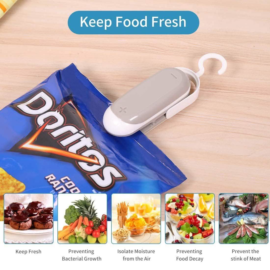 2-Pack: Mempedont Mini Bag Sealer - Heat Sealer for Plastic Bags DailySale
