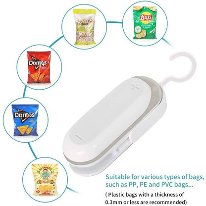 2-Pack: Mempedont Mini Bag Sealer - Heat Sealer for Plastic Bags DailySale