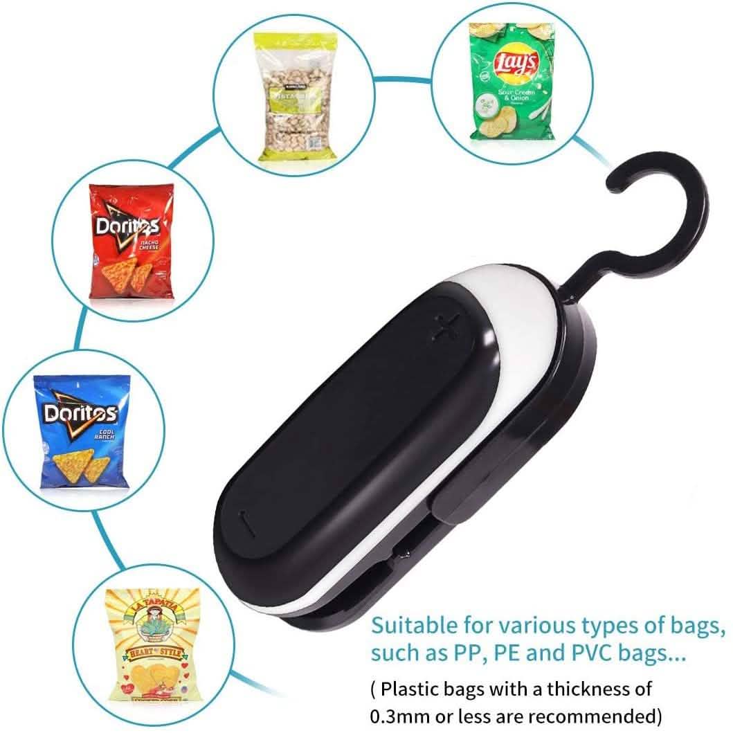 2-Pack: Mempedont Mini Bag Sealer - Heat Sealer for Plastic Bags DailySale