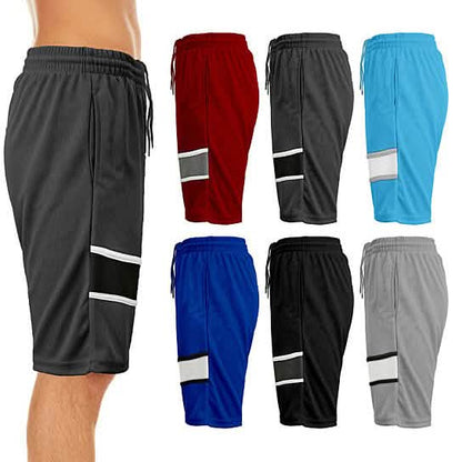 2-Pack: Men's Active Moisture-Wicking Mesh Performance Shorts DailySale