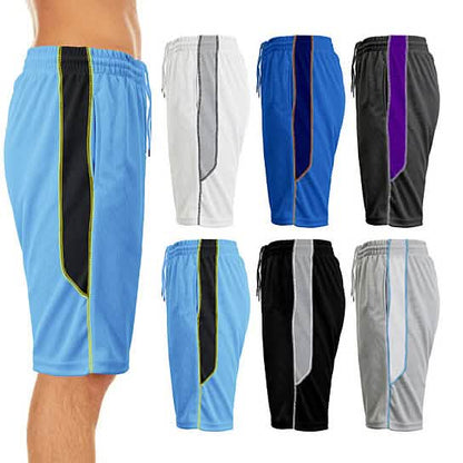 2-Pack: Men's Active Moisture-Wicking Mesh Performance Shorts DailySale