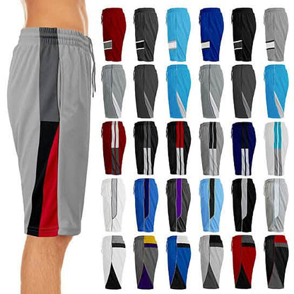 2-Pack: Men's Active Moisture-Wicking Mesh Performance Shorts DailySale