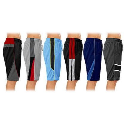 2-Pack: Men's Active Moisture-Wicking Mesh Performance Shorts DailySale