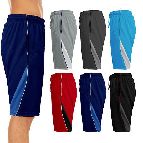 2-Pack: Men's Active Moisture-Wicking Mesh Performance Shorts DailySale