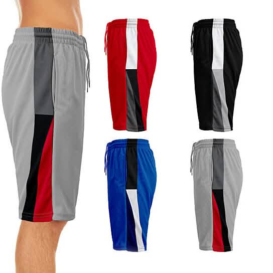 2-Pack: Men's Active Moisture-Wicking Mesh Performance Shorts DailySale