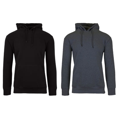 2-Pack: Men’s and Women’s Fleece Pullover Hoodie DailySale