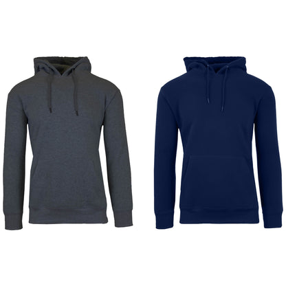 2-Pack: Men’s and Women’s Fleece Pullover Hoodie DailySale