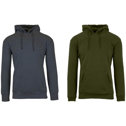 2-Pack: Men’s and Women’s Fleece Pullover Hoodie DailySale