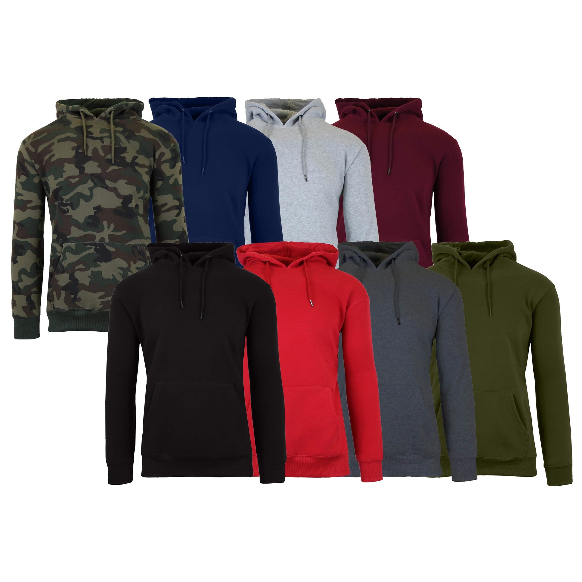 2-Pack: Men’s and Women’s Fleece Pullover Hoodie DailySale