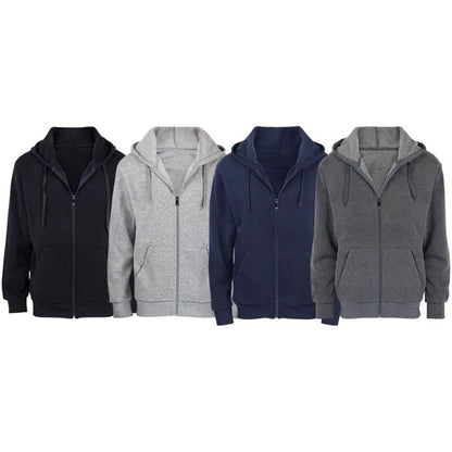 2-Pack: Men's Fleece Full-Zip Hoodies DailySale