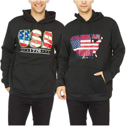 2-Pack: Men's Fleece-Lined Pullover Hoodies DailySale