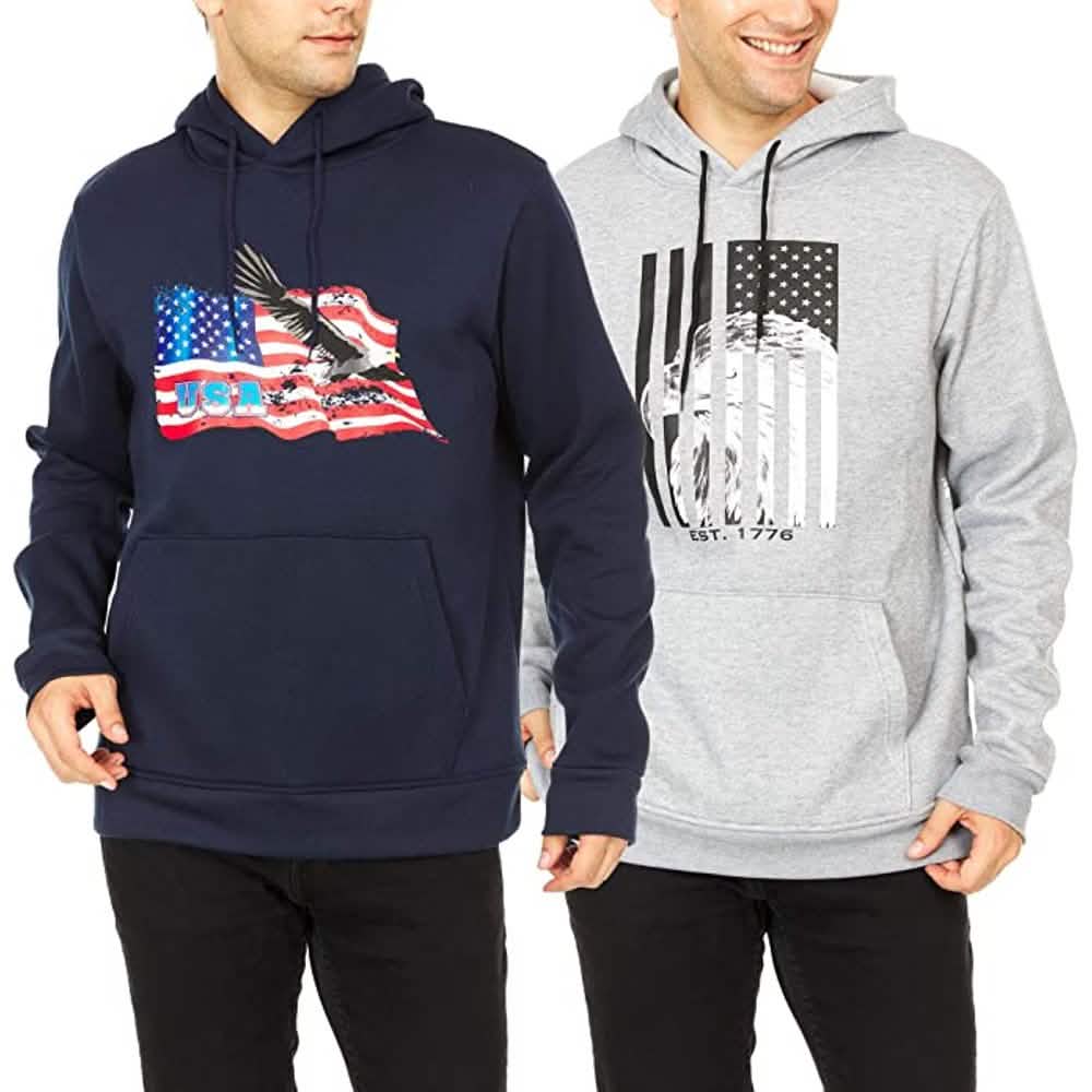 2-Pack: Men's Fleece-Lined Pullover Hoodies DailySale