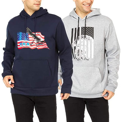 2-Pack: Men's Fleece-Lined Pullover Hoodies DailySale