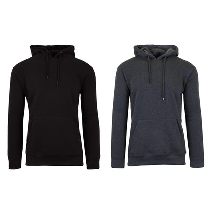 2-Pack: Men’s Fleece Pullover Hoodie DailySale