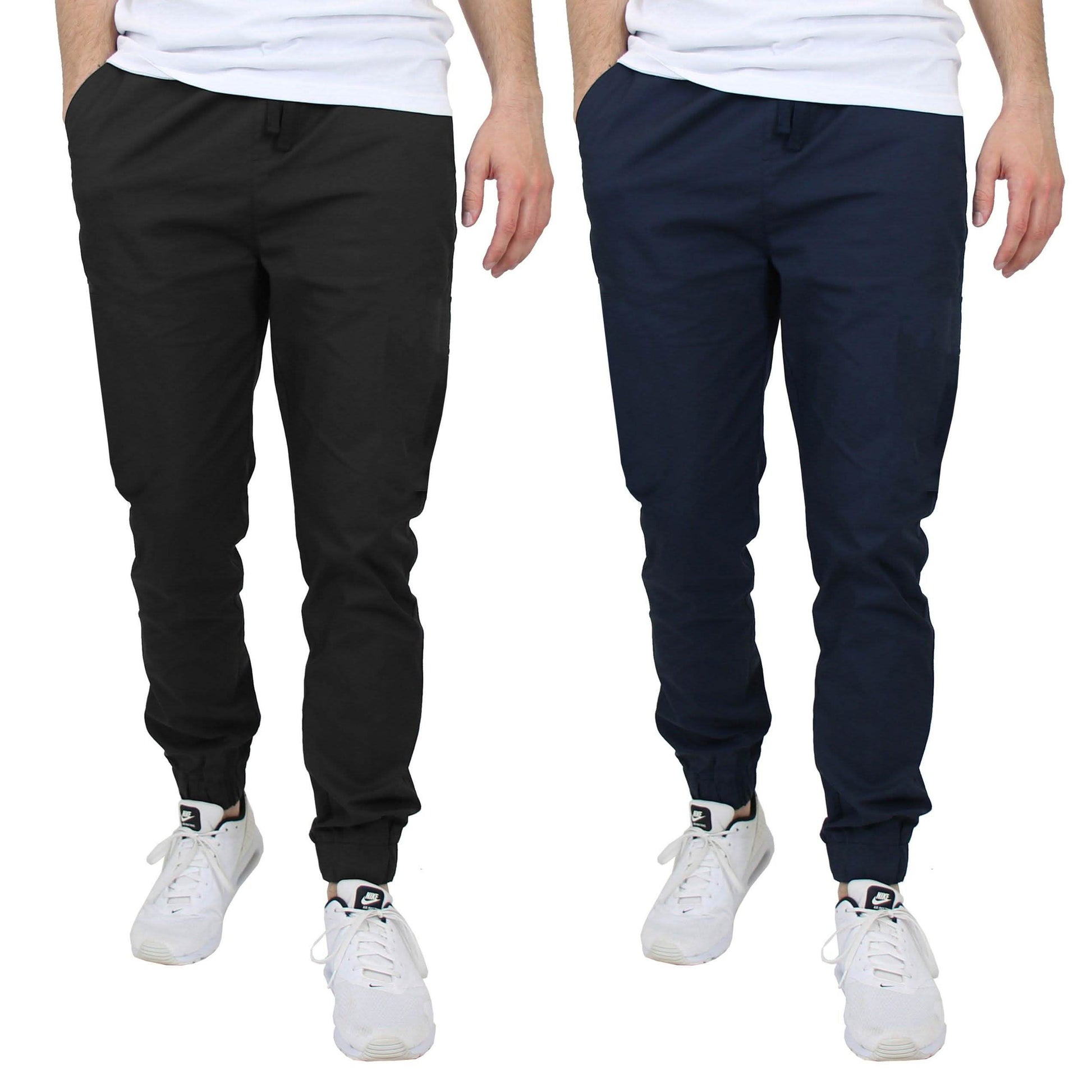 2-Pack: Mens Lightweight Cotton Stretch Jogger Pants DailySale