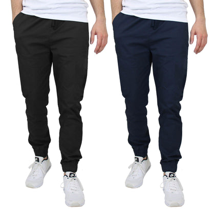 2-Pack: Mens Lightweight Cotton Stretch Jogger Pants DailySale