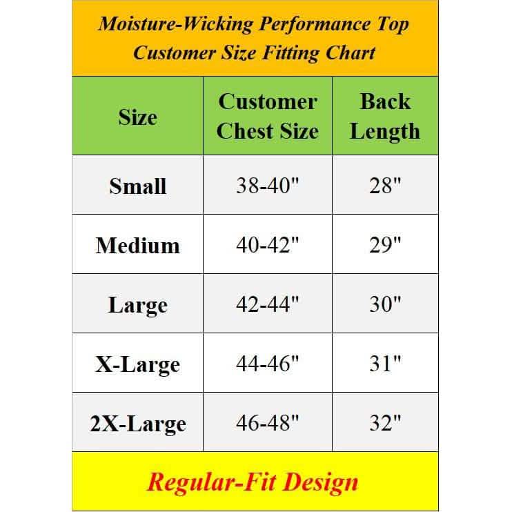 2-Pack: Men's Moisture Wicking Wrinkle Free Tagless Peformance Tops DailySale