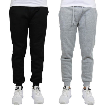 2-Pack: Men's Slim-Fit Fleece Jogger Sweatpants DailySale