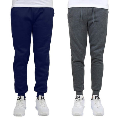 2-Pack: Men's Slim-Fit Fleece Jogger Sweatpants DailySale